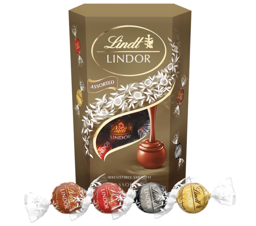 Цукерки LINDT Шоколадні Lindor Balls асорті 200г